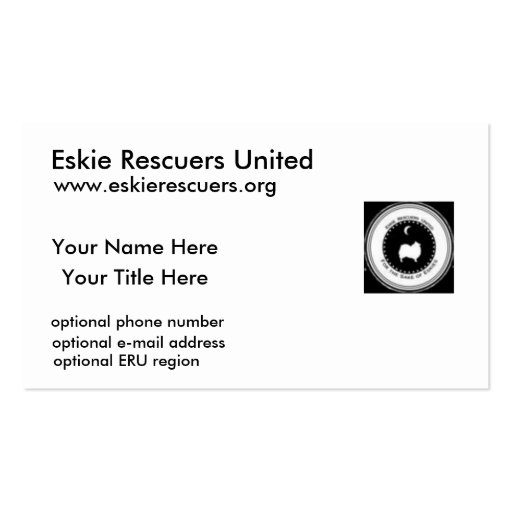 ERU Business Card Template (front side)