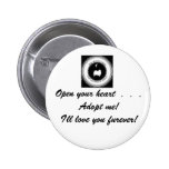 ERU-logo, Open your heart  .  .  . Adopt me!I'l... Pin