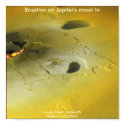 Eruption on Jupiter's moon Io posters