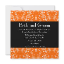 Ervum Heart Damask, 5.25"x5.25" invitation