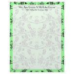 Ervum Heart Damask, letterhead