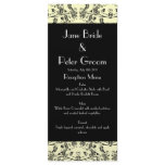 Ervum Heart Damask, menu/program rack card