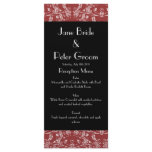 Ervum Heart Damask, menu/program rack card