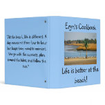 Eryn's cook book vinyl binder