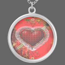 Erzulie Dantor Veve Pendant necklaces