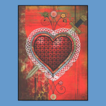 Erzulie Dantor's Vèvè posters by voodoomama Erzulie Dantor's Vèvè posters