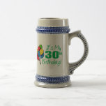 Es mi trigésimo cumpleaños (los globos) taza