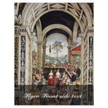 Es Piccolomini Pope Plius Ii During A Meeting In Full Color Flyer