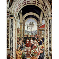 Es Piccolomini Pope Plius Ii During A Meeting In Acrylic Cut Out