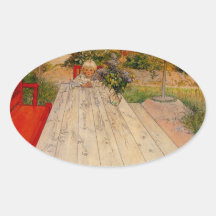 Esbjorn as Philosopher 1903 Oval Sticker