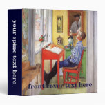 Esbjorn Doing His Homework by Carl Larsson 3 Ring Binder