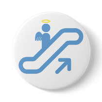 Escalator, no Stairway Pinback Buttons