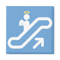 Escalator, no Stairway Magnet