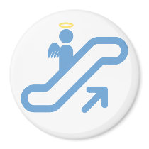 Escalator, no Stairway Fridge Magnets