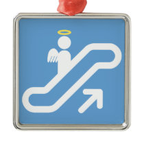 Escalator, no Stairway Christmas Ornaments