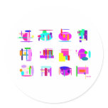 Escalator stickers