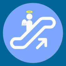 Escalator to Heaven! stickers