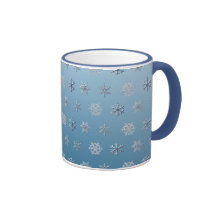 Escamas de la nieve taza