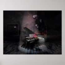 male, grand, surrealist, piano, melody, concert, arm, gentleman, keyboard, harmony, performance., fantasy, vision, fantastical, visualization, dream, guy, pianissimo, composition, neo-surrealism, composing, song, music posters, inspirational, Poster with custom graphic design