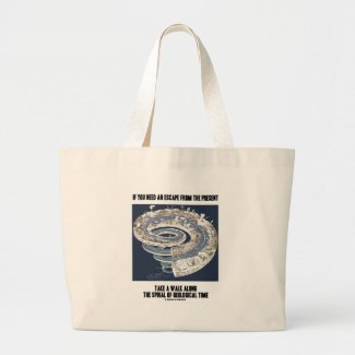 Escape From Present Walk Along Geological Time Bags