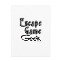 Escape Game Geek postcards by chrystynen Escape Game Geek postcards