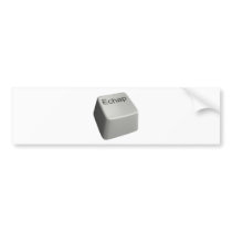 Escape key bumper stickers