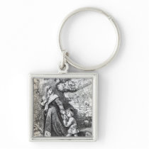 Escape of Queen Margaret Key Chains