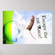 Escape The Rat Race Print