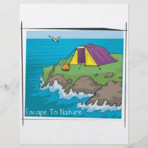Escape to nature flyer design