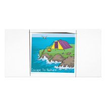 Escape to nature photo greeting card