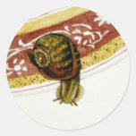 "Escargo Escapee" stickers