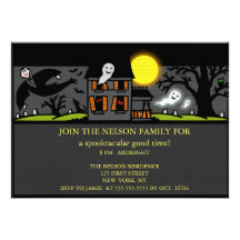Escena fantasmagórica de la noche - invitación del
