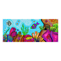 Escena subacuática impresiones fotograficas