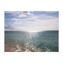 Escenas inspiradas de la playa del arte de la lona impresiones en lienzo estiradas