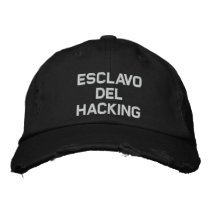 EsclavoDel Hacking embroidered hats