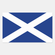 Escocia Rectangular Pegatinas