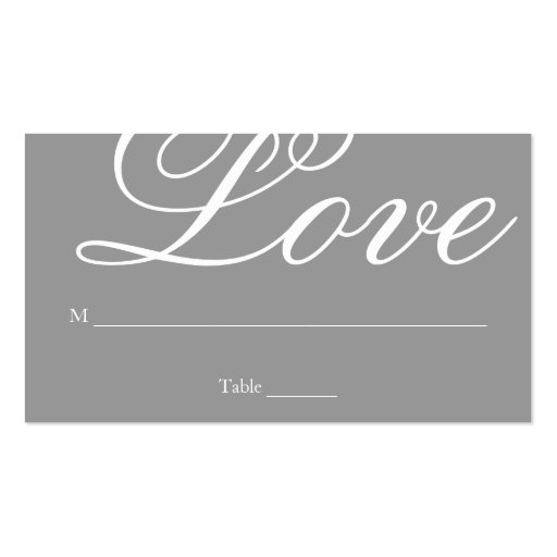 Escort Card | Featured Business Cards (back side)