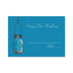 Escort Seating Card Fireflies &amp; Mason Jar Business Card Template