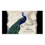 Escort Table Cards - Vintage Peacock 5 Business Card