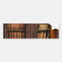 Escritor - libros - el gabinete del libro etiqueta de parachoque