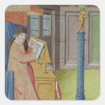 Escritura de Virgil antes de Artemis Colcomanias Cuadradas Personalizadas