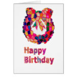 Escritura del feliz cumpleaños de HappyBirth Tarjetas