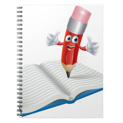 del hombre del lápiz del dibujo animado libreta espiral | Zazzle del hombre del lápiz del dibujo animado libreta espiral | Zazzle