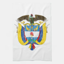 Escudo de armas de Colombia Toalla De Mano