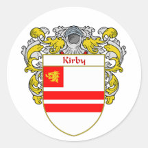 Escudo de armas de Kirby (cubierto) Etiquetas