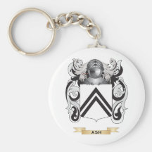 Escudo de armas de la ceniza (escudo de la familia llaveros personalizados