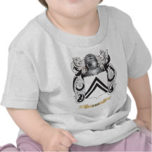 Escudo de armas de la ceniza (escudo de la familia camisetas