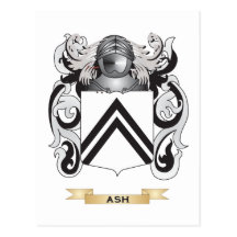 Escudo de armas de la ceniza (escudo de la familia postales