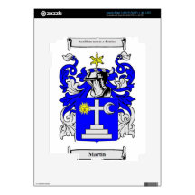 Escudo de armas de Martin (Irlanda) iPad 3 Pegatinas Skins