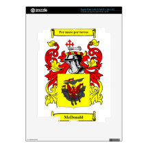 Escudo de armas (inglés) de McDonald Pegatina Skin Para iPad 3